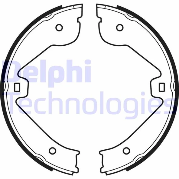 DELPHI LS1995 FREN BALATASI ARKA PARK FRENI LAND ROVER RANGE ROVER 3 L322 02>12 . VW TOUAREG PORSCHE CAYENNE 9PA AUDI Q7 4LB SFS000051-7L0698525 ürün görseli 1