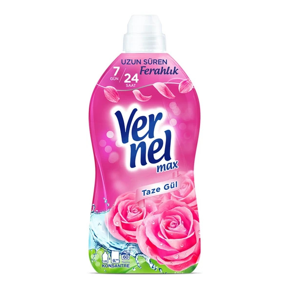Vernel Max Kons.Çam.Yumuşatıcı 1440 ml Lavanta ve Taze Gül 2 li - 3