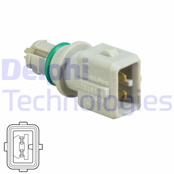 DELPHI TS10504 EMME HAVA SICAKLIK SENSÖRÜ P206-P306-SAXO-XSARA 1.6 98 > RENAULT KANGOO 01> CLIO II 98>05 CLIO III 05> MODUS 04> 1.2 D4F 1920.6C-7701055723 ürün görseli 1