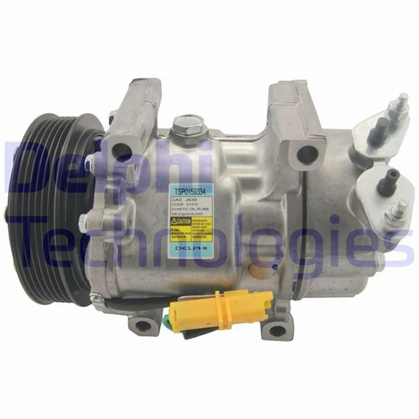 DELPHI TSP0159334 KLİMA KOMPRESÖRÜ BERLINGO-PARTNER 1.4-1.6 16V 96 >C2 1.4-1.6-1.6 HDİ 03 > 119mm 9800822280-6453.GZ-6453.JL-JP-KS ürün görseli 1