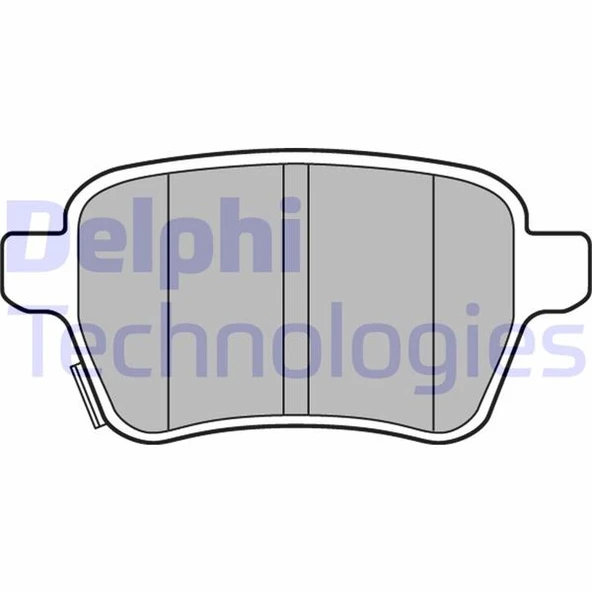 DELPHI LP3165 ARKA FREN BALATASI OPEL CORSA E 14>19 ADAM 14>19 15 JANT RPO J67 FIAT EGEA 16> 500L 13> 264mm 95517078-1605285-77367914-77366595 ürün görseli 1