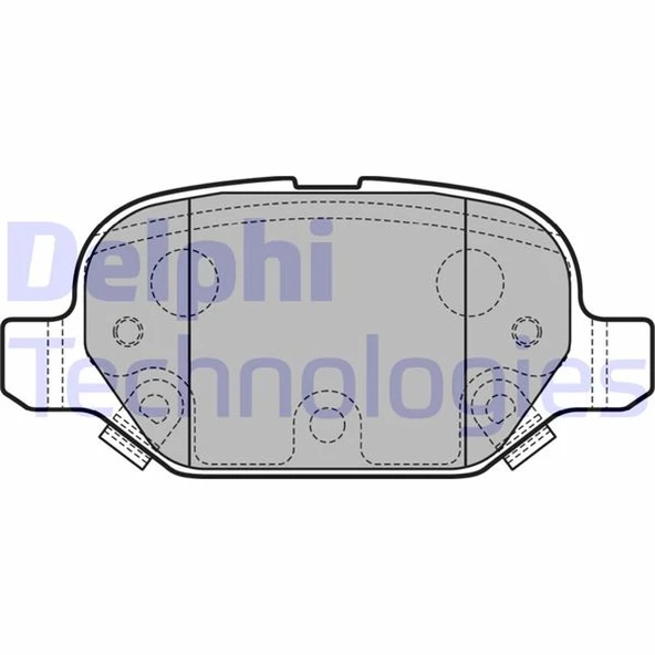 DELPHI LP2761 ARKA FREN BALATASI FIAT PANDA 12> 77366388-77366453-77367514 ürün görseli 1