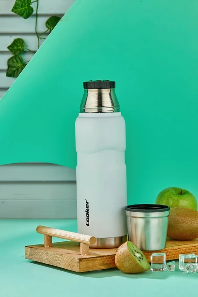 Cooker CKR2052 500 ML Çift Kat Sızdırmaz Paslanmaz Çelik Termos Beyaz - 6