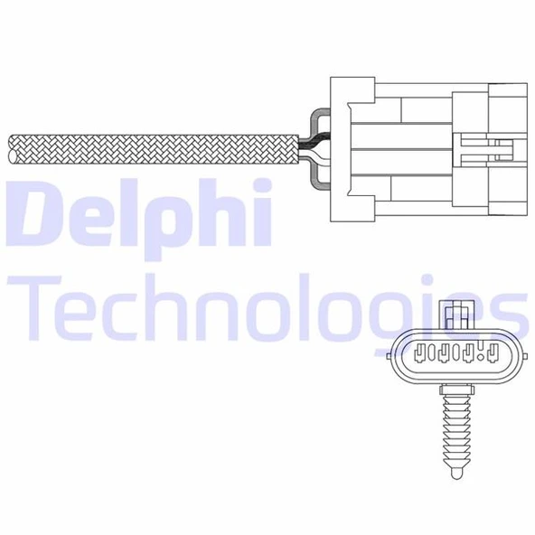 DELPHI ES20335-12B1 OKSİJEN SENSÖRÜ CHEVROLET REZZO 2.0 SPARK 0.8 IBIZA II 1.6-1.8i MATIZ DAEWOO NUBIRA 1.6 16V 96253546-96507986 ürün görseli 1