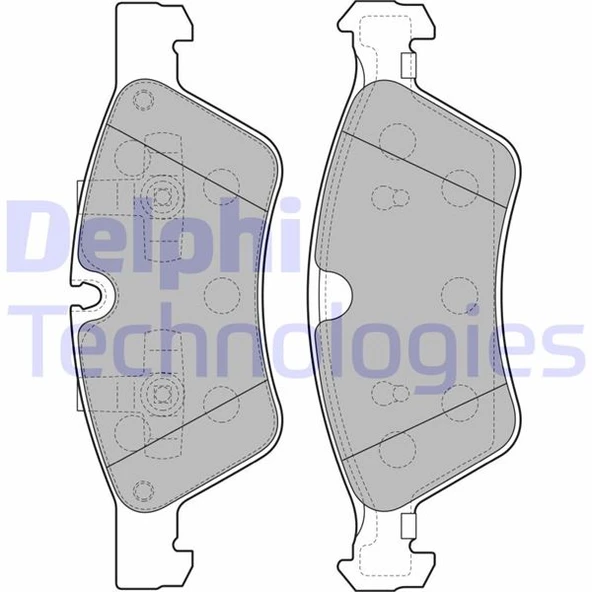 DELPHI LP2125 FREN BALATASI ON MERCEDES W211 S211 W164 W251 A0044204020 ürün görseli 1