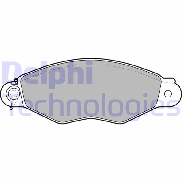 DELPHI LP1610 ÖN FREN BALATASI RENAULT KANGOO 97> CLIO SYMBOL I 98> CITRO N XSARA 97>02 PEUGEOT 306 96>01 7701208142-7701205513-4252.05 ürün görseli 1
