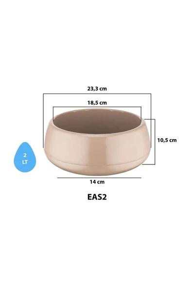 Dekoratif Aranjman Saksı Kaktüs Sukulent Çiçek Saksısı 2 lt - 9