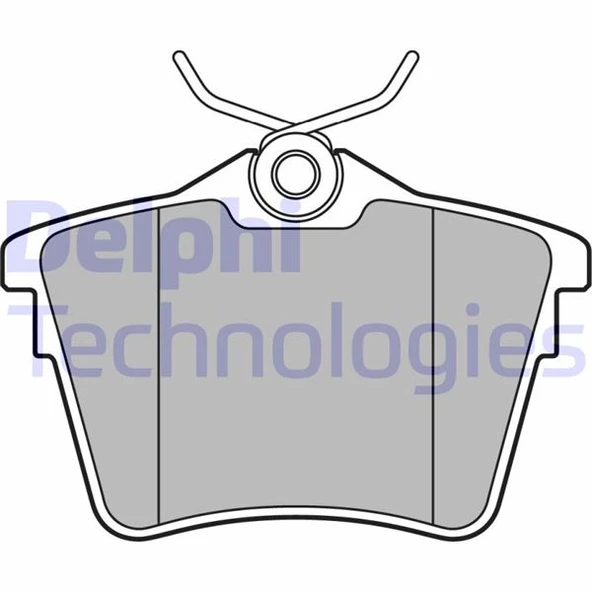 DELPHI LP1892 ARKA FREN BALATASI PEUGEOT P407 1.6 HDI 1.8-2.0 04> 607 00> CITROEN C5 08> 4254.91-4252.79-4253.26-4254.04 ürün görseli 1