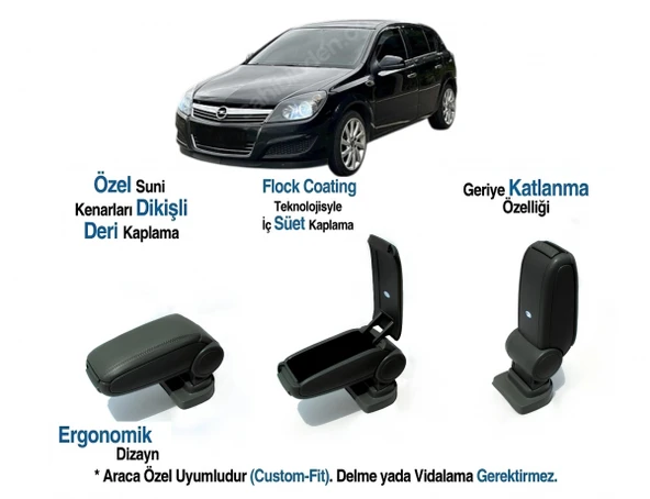 OPEL ASTRA H ARACA ÖZEL KOL DAYAMA VİDASIZ KOLÇAK 2004 2005 2006 2007 ürün görseli 1