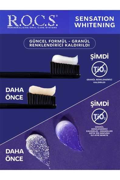R.O.C.S. Rocs Sensation Whitening Beyazlatıcı Parlatıcı Diş Macunu 60 Ml - 5