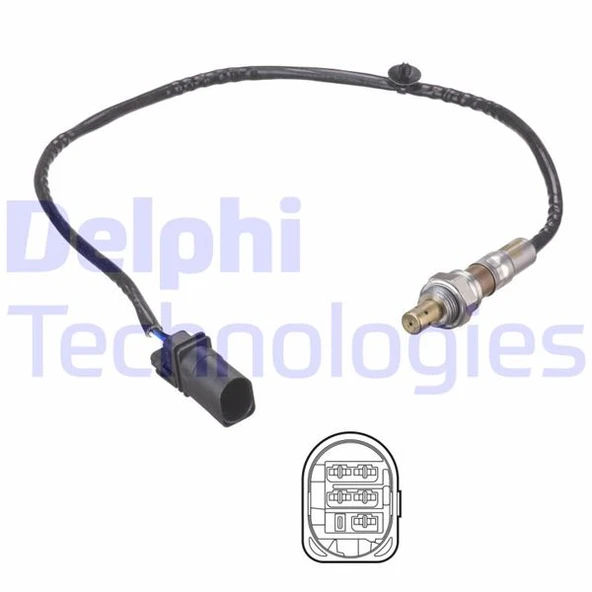 DELPHI ES21179-12B1 OKSİJEN SENSÖRÜ LZA15-A2 FIAT 500-DOBLO-FIORINO-GRANDE PUNTO 1.3DMTJ-FORD KA 1.3TDCI 610mm 55199793 ürün görseli 1