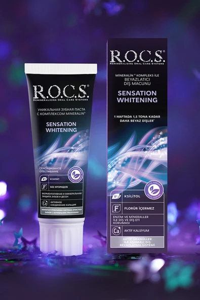 R.O.C.S. Rocs Sensation Whitening Beyazlatıcı Parlatıcı Diş Macunu 60 Ml - 6