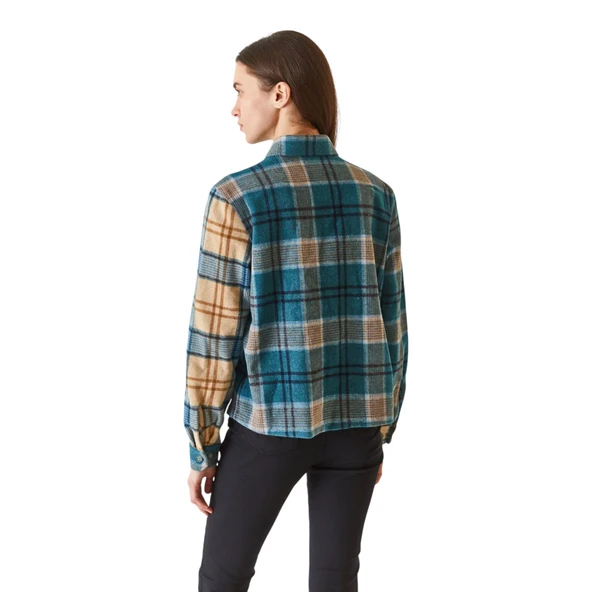 Crop Top Kışlık Oduncu Gömleği 1676501 - Resim 4