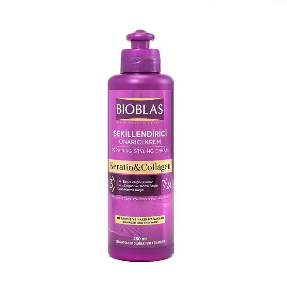 Bioblas Keratin & Collagen Şekillendirici ve Onarıcı Saç Bakım Kremi 250 ml ürün görseli