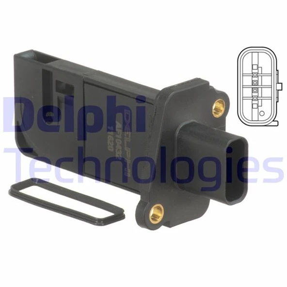 DELPHI AF10432-12B1 MAF SENSORU 2.2D DEFENDER L316 07>16 DISCOVERY SPORT L550 14> FREELANDER 2 L359 07>14 R.R EVOQUE L538 11>19 FORD TRANSIT MONDEO FIESTA PEUGEOT BOXER CITROEN JUMPER 2.2 HDI VOLVO S6 ürün görseli 1