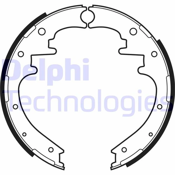 DELPHI LS2160 ARKA FREN PABUCU RANGER 06>11 4x4 6M342200BA-1454551 ürün görseli 1