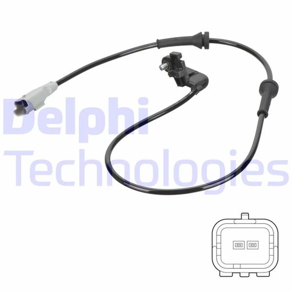 DELPHI SS20763 ABS DEVİR SENSÖRÜ ARKA PEUGEOT P307 03>12 CITROEN C4 04>11 4545.F6-9661974980-4545.C3 - 1