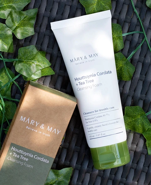 Mary & May Houttuynia Cordata + Tea Tree Temizleyici Köpük 150 ml - Resim 3