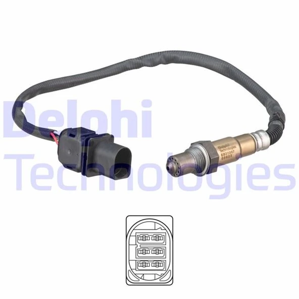 DELPHI ES21067-12B1 OKSIJEN SENSORU BMW E87 F20 F21 E90 E91 E92 E93 F07 F10 F11 F30 F31 F34 E60 E61 F01 E83 13627791600 ürün görseli