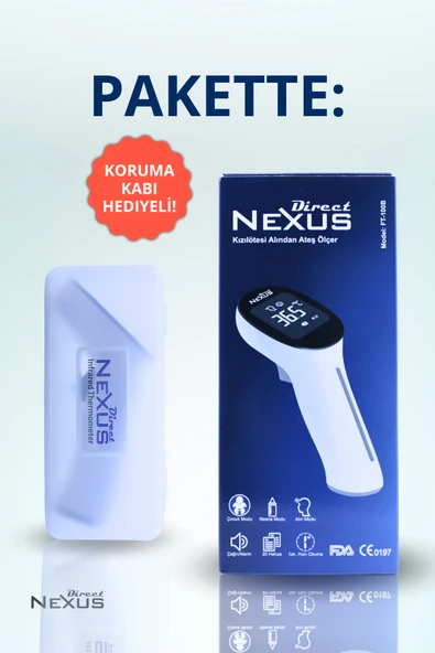 DİRECT NEXUS Temassız Infrared Alından Ateş Ölçer Hızlı Ve Doğru Ölçüm - Resim 2