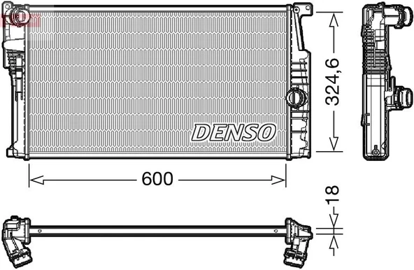 DENSO DRM05017 MOTOR SU RADYATORU BMW F20 F21 F22 F23 F30 F31 F34 F35 F32 F33 F36 17117600511 ürün görseli 1