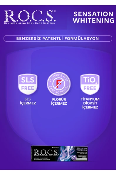 R.O.C.S. Rocs Sensation Whitening Beyazlatıcı Parlatıcı Diş Macunu 60 Ml - 4