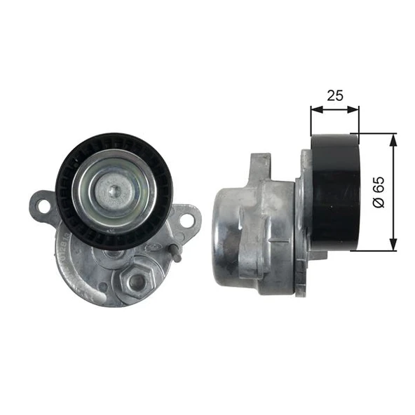 GATES T39212 KAYIS GERGI RULMANI MERCEDES W204 C204 W205 S205 C218 W212 W166 X218 KUTUKLU A2762000170 ürün görseli 1