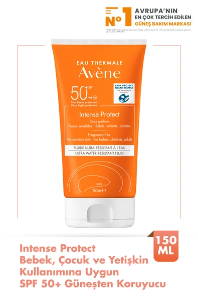 AVENE Intense Protect SPF 50+ Bebek, Çocuk ve Yetişkinler için Yüksek Korumalı Güneş Kremi 150 ml ürün görseli