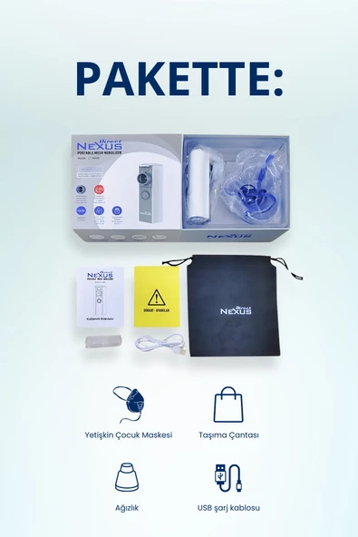DİRECT NEXUS Nexus Taşınabilir Mesh Nebulizatör New Series - Resim 4