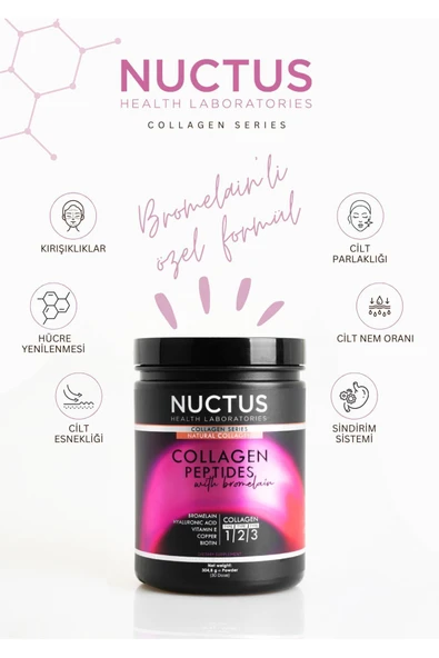 NUCTUS Collagen Peptides With Bromelain 304.8 GR - Resim 2