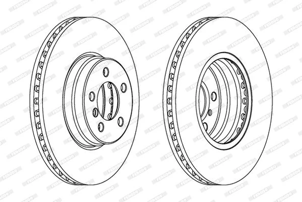 FERODO DDF1436C-1 ÖN FREN AYNASI ADET LANDROVER-RANGEROVER 4x4 02-12 SDB500181-SDB500182 ürün görseli 1