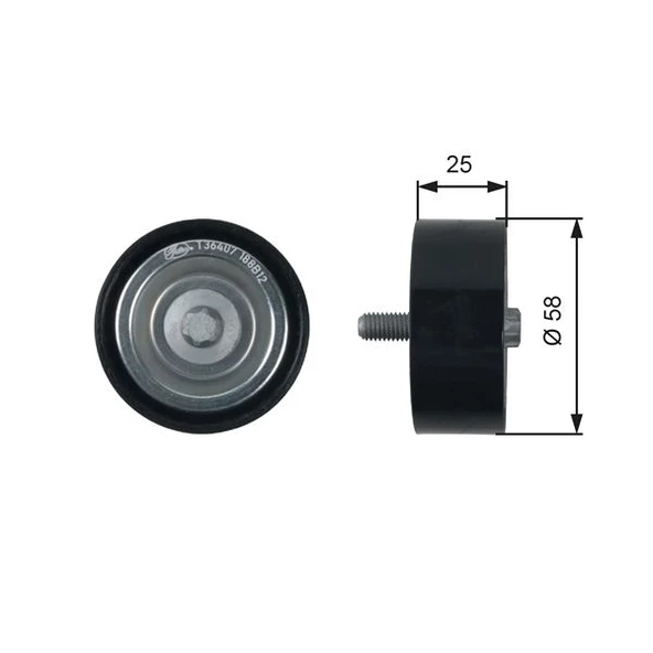 GATES T36407 KAYIS GERGI RULMANI MERCEDES W169 W245 A2662020419 ürün görseli 1