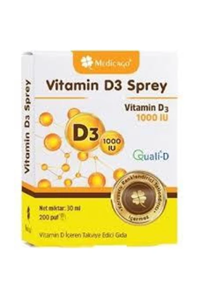 MEDİCAGO Vitamin D3 Sprey 30 ml
