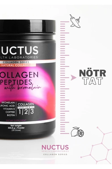 NUCTUS Collagen Peptides With Bromelain 304.8 GR - Resim 6