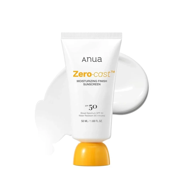 Anua - Zero-Cast Moisturizing Finish Sunscreen(Suya Dayanıklı Güneş Kremi) ürün görseli