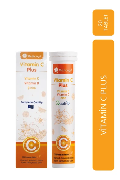 MEDİCAGO Vitamin C Plus 20 Efervesan Tablet ürün görseli