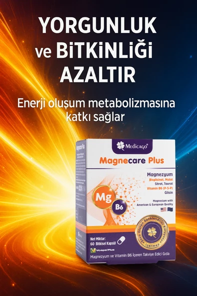 MEDİCAGO Magnecare Plus 60 kapsül