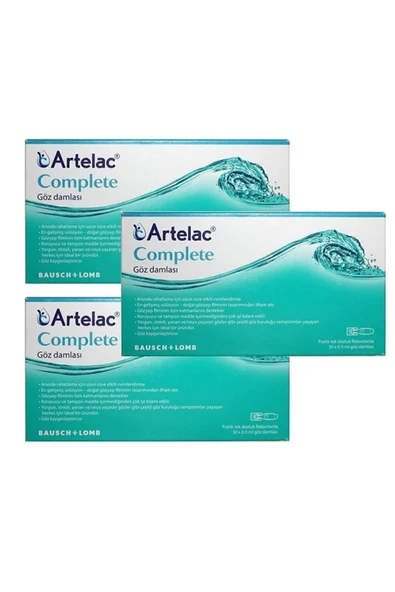 ARTELAC Complete Göz Damlası 30 Flakon 0,5 ml 3 Adet