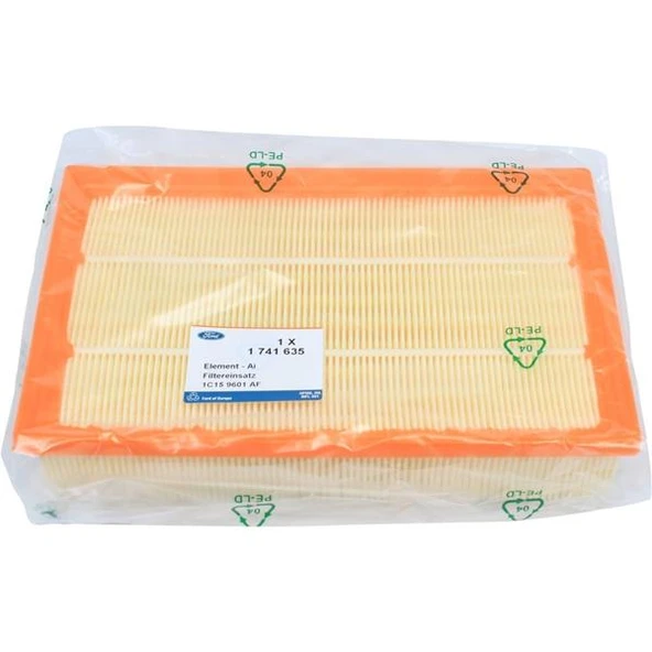 FORD 1C159601A1FN HAVA FILTRESI TRANSIT V184 00>06 TRANSIT V347 V348 2.4TDCI 06>14 TRANSIT V363 14> NAVARA NP300 2.5 3.0 DCI 05>11 PATHFINDER 2.5-3.0 DCI 05>11 1C159601A1F-T209921-YC159601B1B ürün görseli