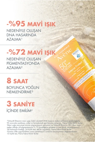 AVENE Intense Protect SPF 50+ Bebek, Çocuk ve Yetişkinler için Yüksek Korumalı Güneş Kremi 150 ml - Resim 2