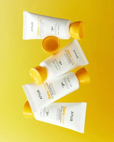 Anua - Zero-Cast Moisturizing Finish Sunscreen(Suya Dayanıklı Güneş Kremi) - Resim 4