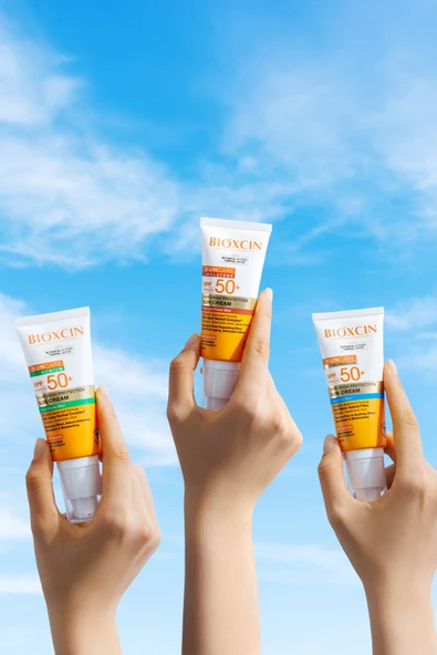 BİOXCİN Sun Care Lekeye Eğilimli Ciltler Spf 50 Güneş Kremi 50 ml - Alfa Arbutin, Kolajen, Hyaluronik Asit - Resim 6