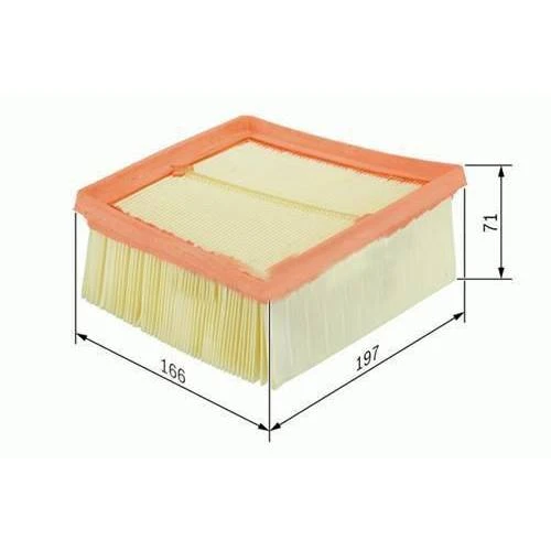 FORD AMET769601AAN HAVA FİLTRESİ FIESTA VI 08 > BMAX 12 > TRANSİT COURIER 14 > CONNECT 13 >FORD ECOSPORT 13 > CN119601AD-ET769601AA-Y64513Z40A ürün görseli 1