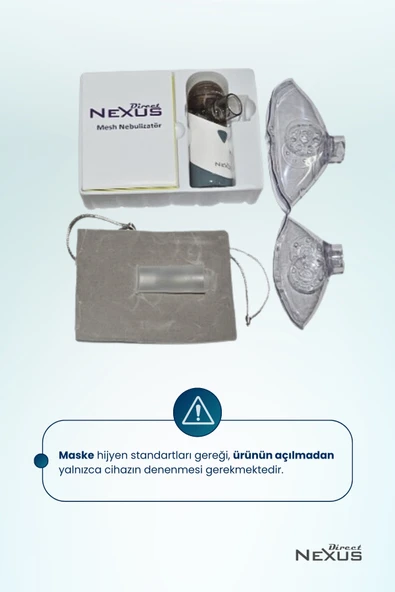 DİRECT NEXUS Yetişkinler Ve Çocuklar Için Şarj Edilebilir Taşınabilir Mesh Nebulizatör - Resim 8