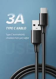 Ugreen USB Type-C Şarj ve Data Kablosu 2 Metre 60123 - 3