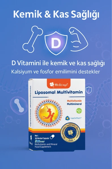 MEDİCAGO Liposomal Multivitamin 30 Kapsül