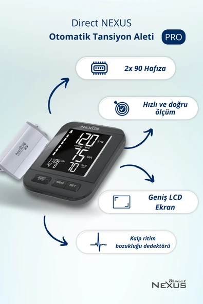 Direct Nexus Pro BP105 Koldan Dijital Tansiyon Aleti - Resim 2