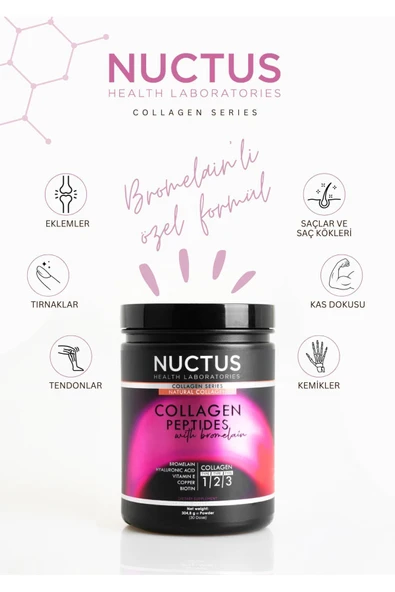 NUCTUS Collagen Peptides With Bromelain 304.8 GR - Resim 3