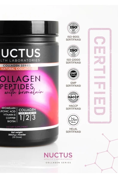 NUCTUS Collagen Peptides With Bromelain 304.8 GR - Resim 5
