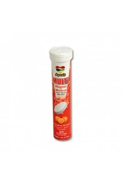 APEXİS Multivitamin Ve Mineral 20 Efervesan Tablet ürün görseli